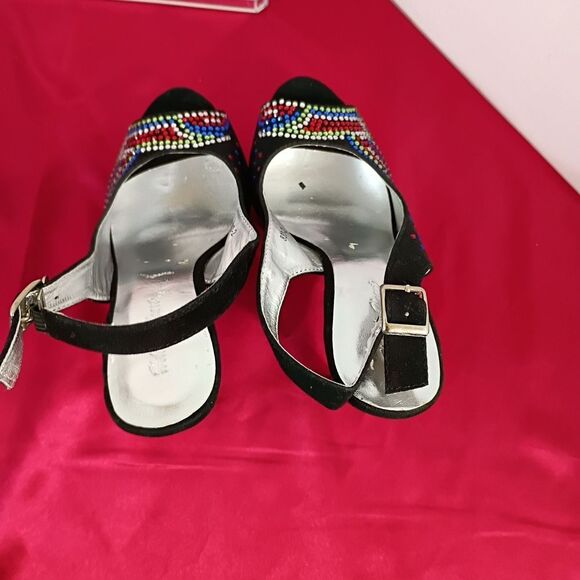 Elegant Multicolor Platform Heels - Picture 4 of 8